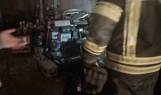 Tavşanlı Çukurköy Sanayi Sitesi'nde yangın