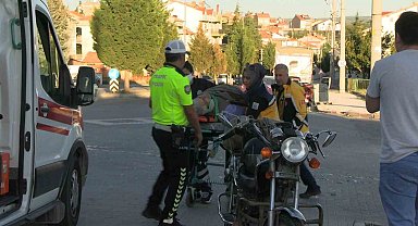 Tavşanlı'da otomobil ile motosiklet çarpıştı: 1 yaralı