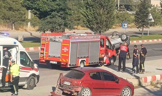 Tavşanlı'da trafik kazası, 2 yaralı