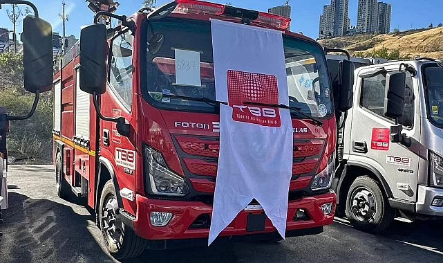 TBB'den Yenikarpuzlu Belediye İtfaiyesi'ne hibe araç