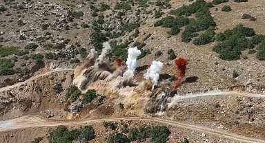 Tecer Dağı taş ocağında ilk patlama gerçekleştirildi