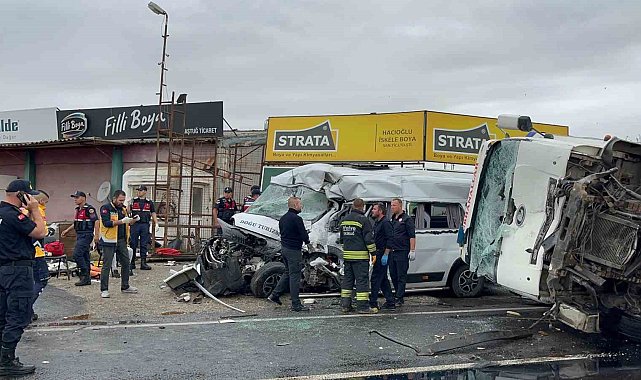 Tekirdağ'da korkunç kaza: 3 ölü, 9 yaralı