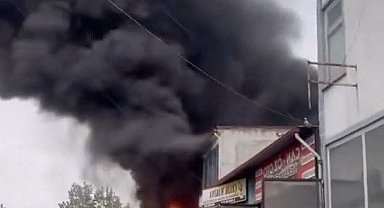 Tekirdağ'da sanayi sitesinde korkutan yangın