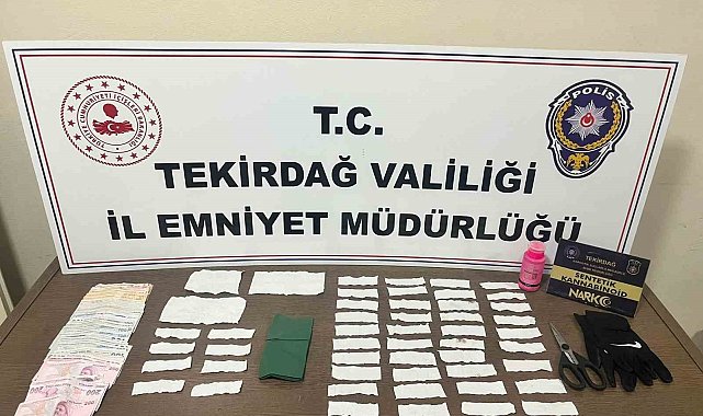 Tekirdağ'da uyuşturucu operasyonu: 10 şüpheli tutuklandı