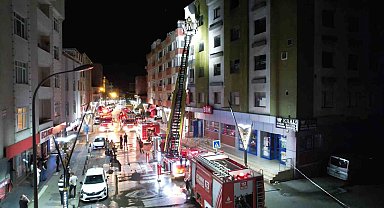 Tekstil atölyesinde yangın paniği