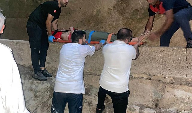 Titus Tüneli'nde dengesini kaybederek düşen vatandaş yaralandı