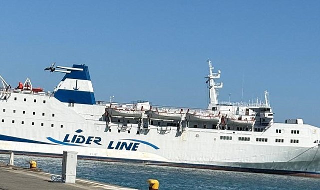 Trabzon Limanına gelen feribot heyecanlandırdı