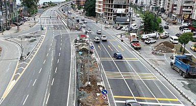 Trabzon Yomra'da yeni nesil kavşakla trafik rahatlayacak