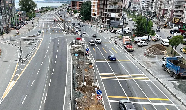 Trabzon Yomra'da yeni nesil kavşakla trafik rahatlayacak