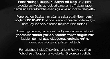 Trabzonspor Başkanı Ertuğrul Doğan'dan sert açıklama