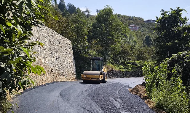 Trabzon'un 18 ilçesinde yollar yenileniyor