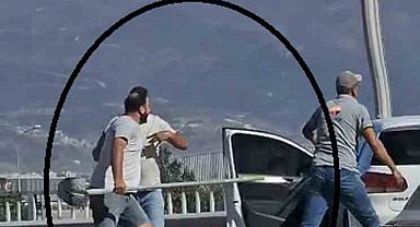 Trafikte yaşanan kürekli kavga