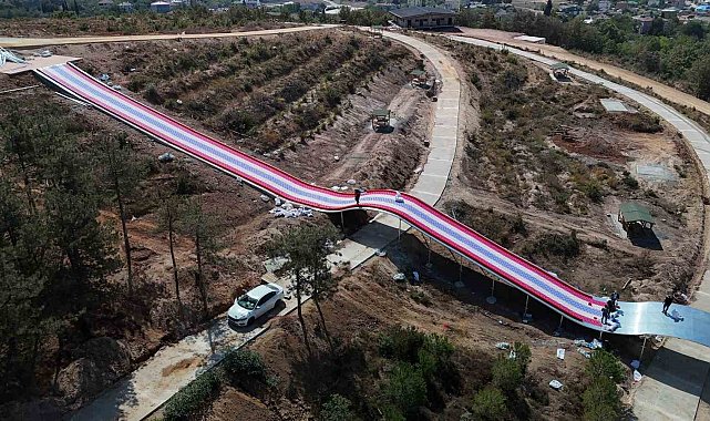 Türkiye'nin en büyük kaydırağı Gebze'de inşa ediliyor