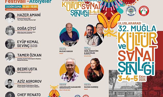 Uluslararası 32'nci Muğla Kültür ve Sanat Şenliği başlıyor