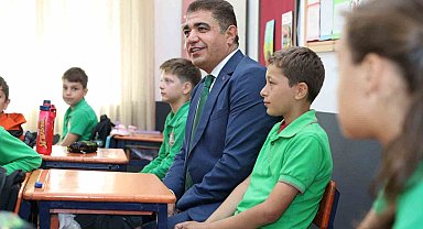 Vali Aslan'dan yenilenen okula ziyaret