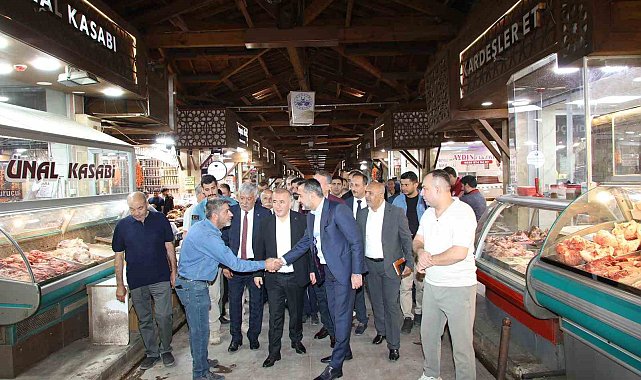 Vali Hatipoğlu ve Başkan Şerifoğulları, esnaflarla bir araya geldi
