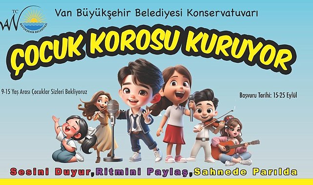 Van Büyükşehir Belediyesi Konservatuvarı 'Çocuk Korosu' kuruyor