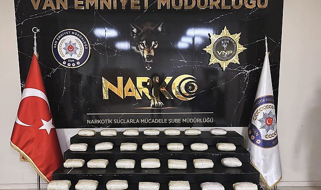 Van'da 28 kilo 640 gram metamfetamin ele geçirildi