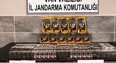 Van'da 720 paket kaçak sigara ele geçirildi