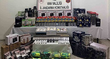 Van'da gümrük kaçağı malzemeler ele geçirildi