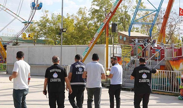 Van'daki lunaparklarda güvenlik denetimi yapıldı