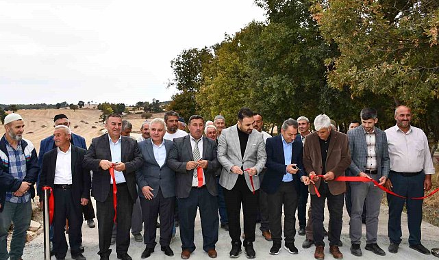 Vezirköprü'de yol açılışı