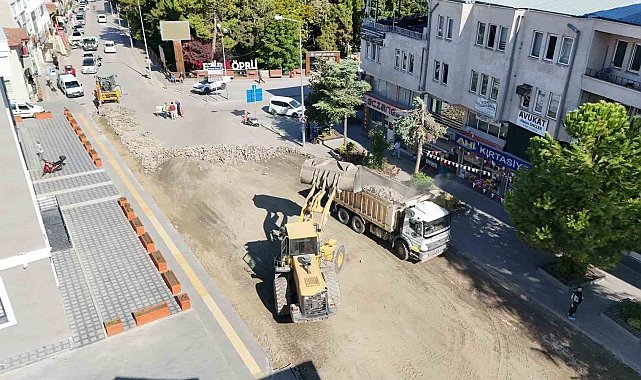 Vezirköprü'de yol yenileme çalışmaları başladı