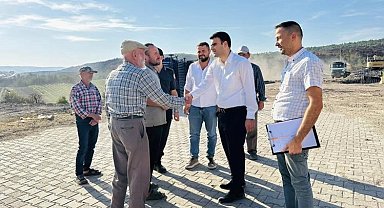 Yangın bölgesinde çalışmalar devam ediyor