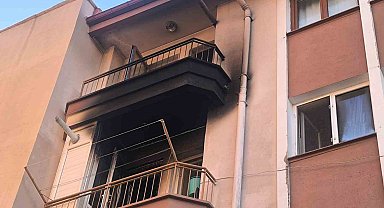 Yangında balkondan atlayan yaşlı adam hayatını kaybetti