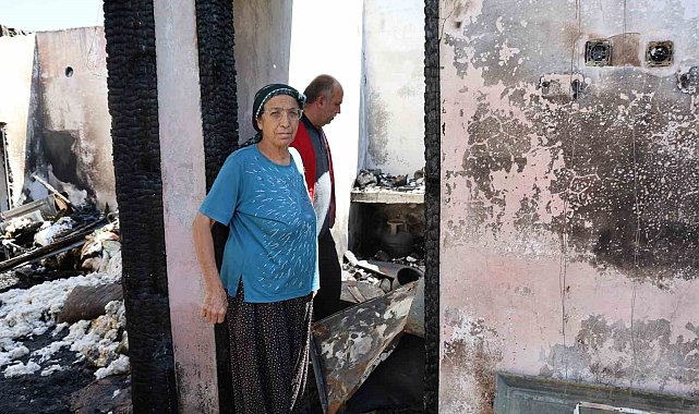 Yangında çocukları kurtardılar, 37 yıllık emek kül oldu