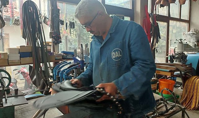 Yarış atlarının eyerleri Beypazarı'nda yapılıyor
