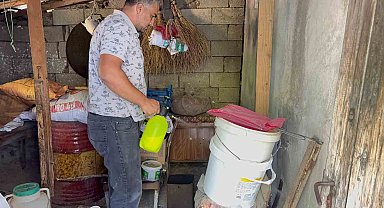 Yaşlı kadının yılan korkusuyla yardım çağrısında bulunduğu eve itfaiyeden müdahale