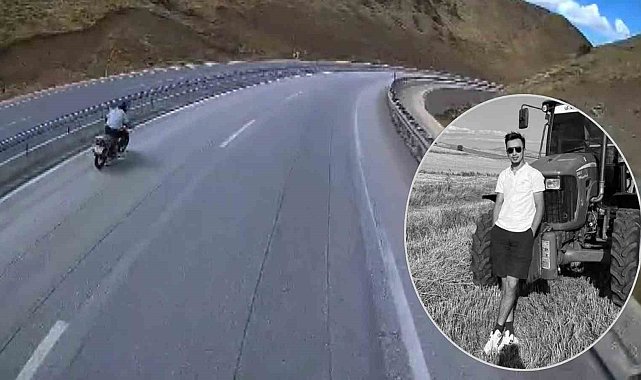 Yeni aldığı motosikletle ölüme gitti: Kaza anı araç kamerasına yansıdı