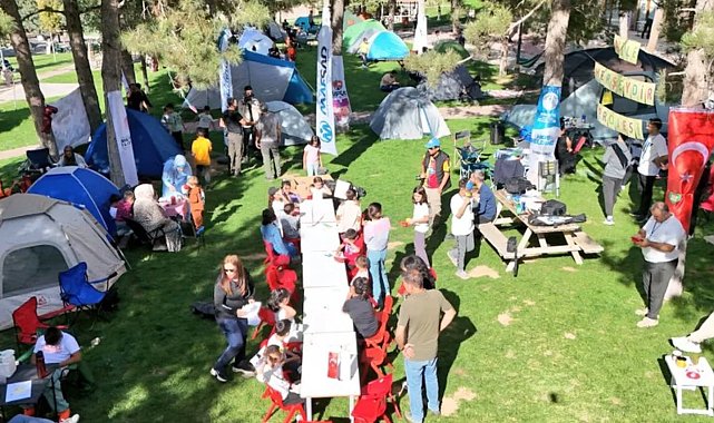 Yeşilyurt'ta aile bağlarını güçlendiren çadır kampı düzenlendi