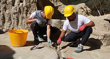 Yolun altından bin 500 yıllık tarih çıktı