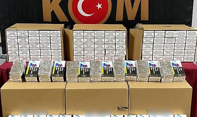 Yozgat'ta 202 bin kaçak makaron ele geçirildi