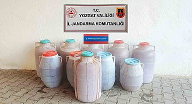 Yozgat'ta 471 litre kaçak içki ele geçirildi