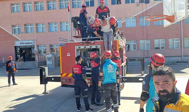 Yozgat'ta tatbikat gerçeği aratmadı