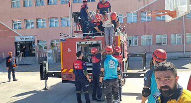 Yozgat'ta tatbikat gerçeği aratmadı