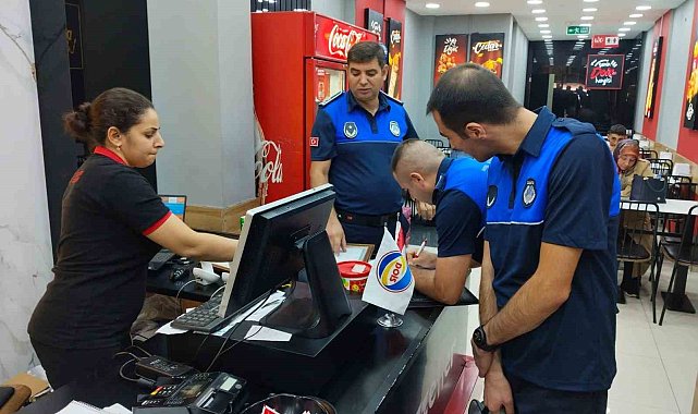 Zabıta ekiplerinden lokanta, kafe ve fast food işletmelerine denetim