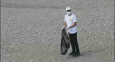 'Kulp Benim Evim' Projesi kapsamında öğrenciler çöp topladı