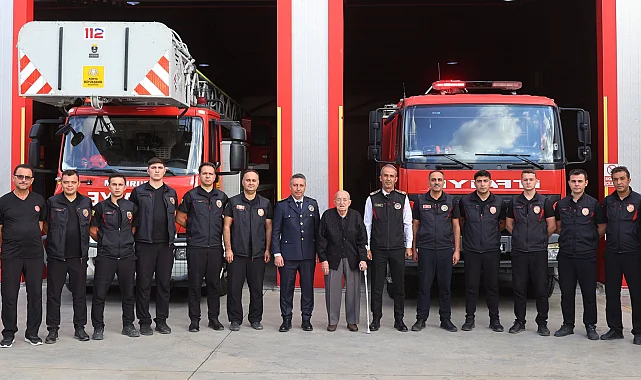 92 yaşındaki eski İtfaiye Müdürü Konya'ya vefa ziyaretinde bulundu