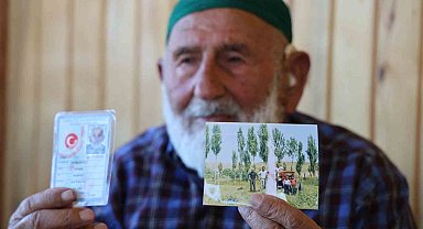 95 yaşındaki Mahmut dede, sağlıklı yaşamın sırrının süt ürünleri olduğunu söyledi