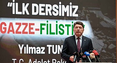 Adalet Bakanı Tunç: "Sorunun kalıcı çözümü özgür bir Filistin devletinin kurulmasından geçiyor"