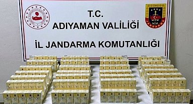 Adıyaman'da 530 paket kaçak sigara ele geçirildi