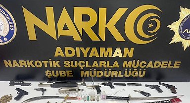 Adıyaman'da uyuşturucu ve asayiş operasyonları