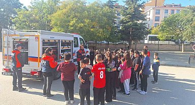 AFAD'dan öğrencilere afet ve yangın eğitimi