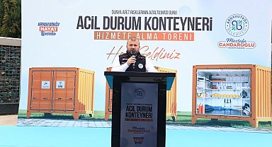 Afetlere karşı güçlü Arnavutköy: 10 adet afet konteyneri hizmete alındı