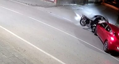 Afşin'de otomobil ile motosiklet çarpıştı: 1 yaralı