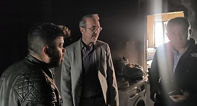 AK Parti'den yangın mağduru aileye destek sözü